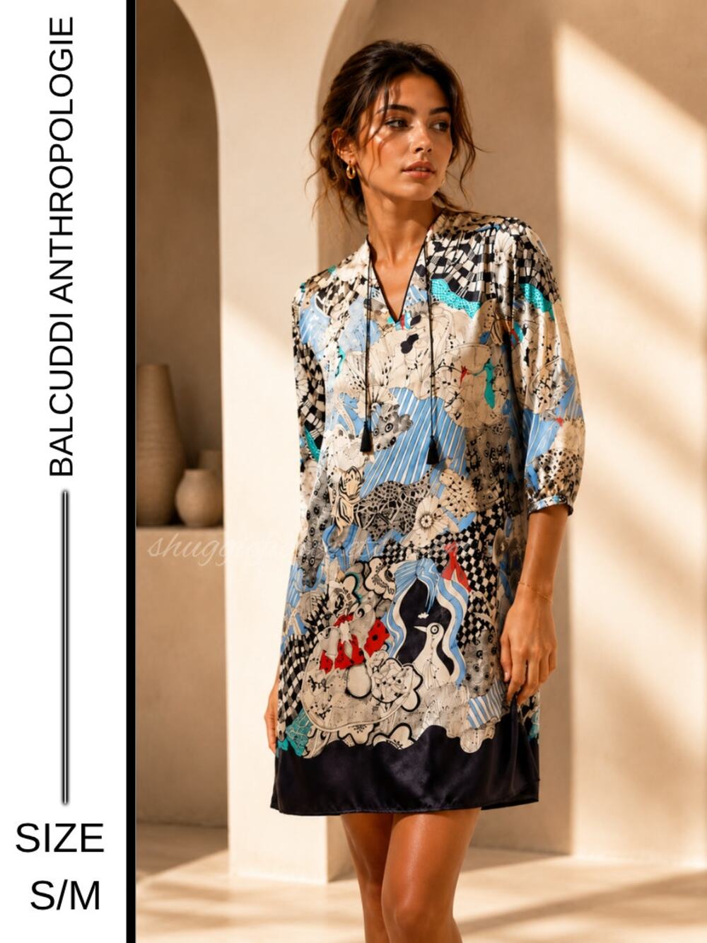 ✨ MSRP $248 | Anthropologie Florence Balducci 100% Silk Shift Dress | Size S/M ✨